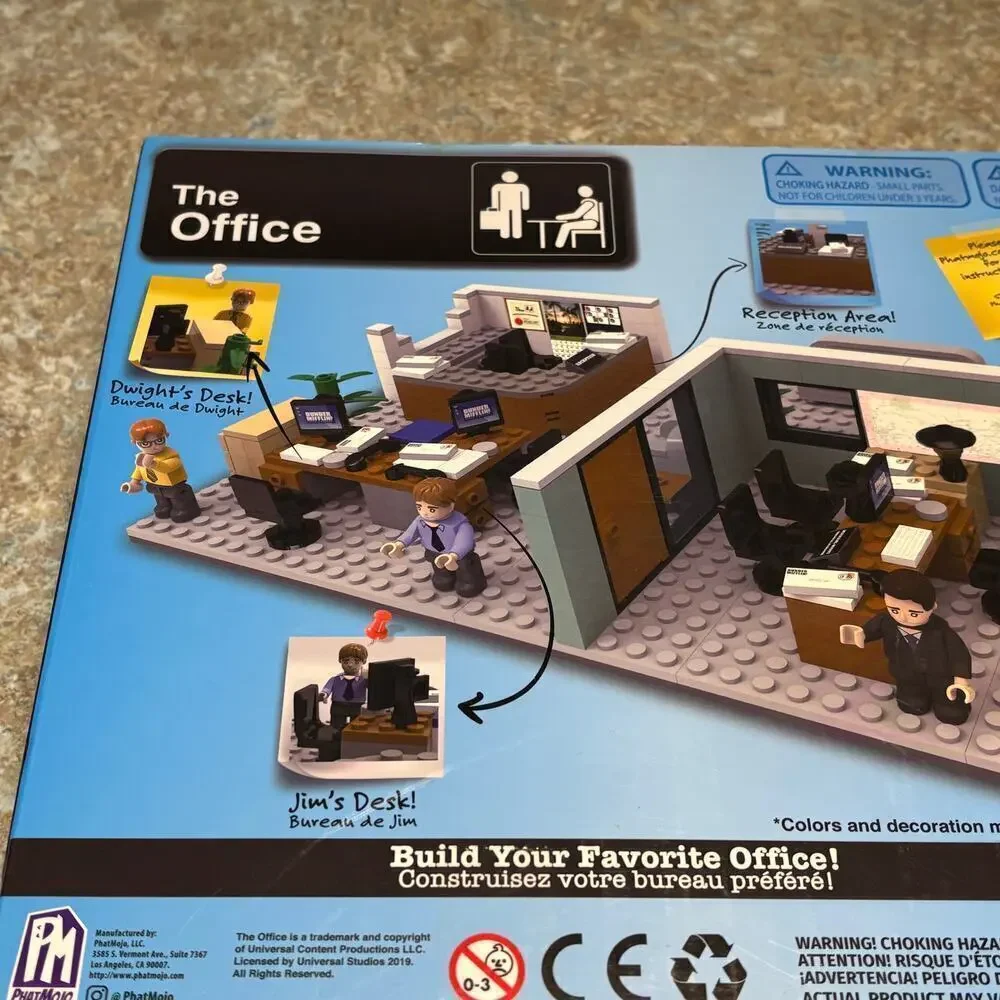 The Office Dunder Mifflin Scranton Branch Construction Building Block Set New